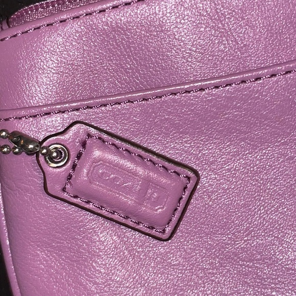 Coach Bags | Vintage Purple Leather Wristlet - Picture 2 of 5